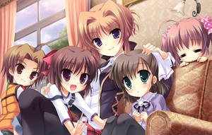 Wallpaper ng mga batang anime sa Walang Hangganang Dagat ng Jade — Anime Kids Wallpaper