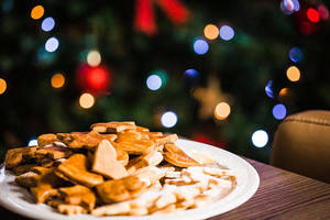 Mga Cute Aesthetic Christmas Cookies — Cute Aesthetic Christmas Wallpaper