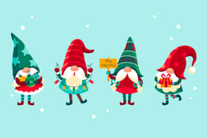 Mga Duwende ng Pasko — Pasko desktop Wallpaper