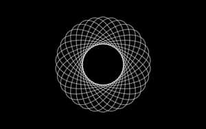 Oval — Itim at puting aesthetic GIF Wallpaper