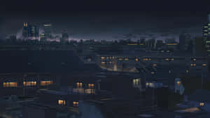 Mga larawan ng Anime City — Anime city GIF Wallpaper