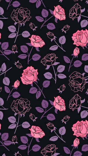 Rosas na Bulaklak — Pink Floral Wallpaper