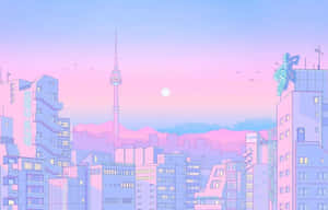 Mga larawang Pink Anime Aesthetic