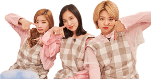 Mga Miyembro ng Twice na Nagpapose nang Kaswal