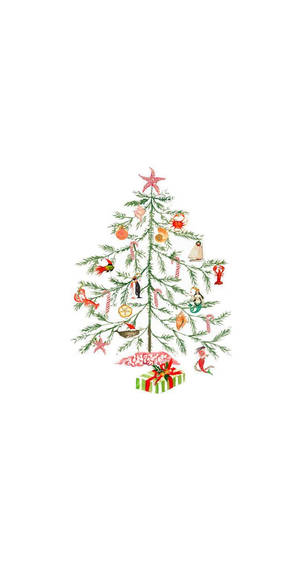Mga Nakatutuwang Aesthetic na Christmas Prints — Cute Aesthetic Christmas Wallpaper