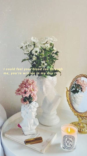 Mga Plorera na Aesthetic ng Light Academia — Aesthetic quotes GIF Wallpaper