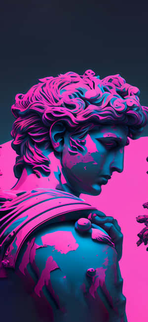 Vaporwave Background — iPhone Xs Wallpaper