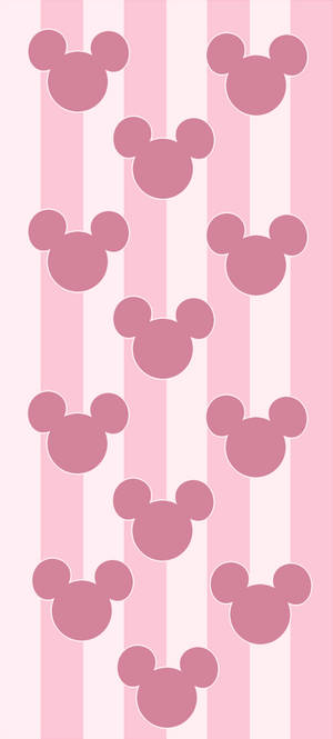 Mickey Pink Disney Logo wallpaper — Pixel 9 Wallpaper