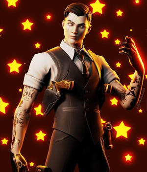 Midas Fortnite stars background wallpaper — Motorola Razr Ultra 2025 Wallpaper
