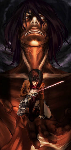 Mikasa Attack On Titan iPhone — Galaxy S25 Wallpaper