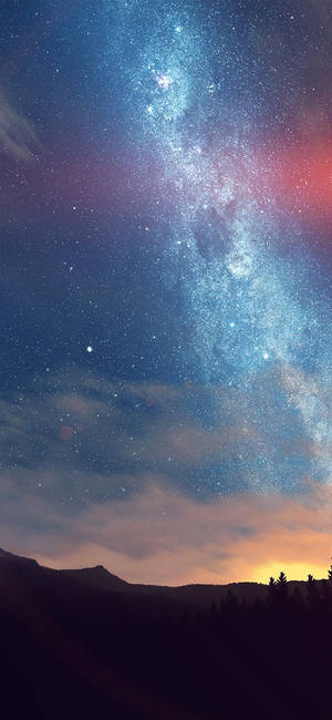 Milky Way Galaxy iPhone 2021 — 19.5:9 Wallpaper