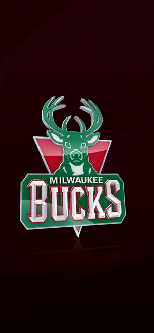 Milwaukee Bucks in dark red wallpaper — iPhone 15 Pro Max Wallpaper
