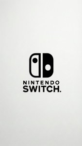 Malinis at minimalistang disenyo na nagtatampok ng logo ng Nintendo Switch.