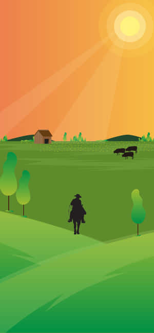 Cowboy Iphone — Galaxy S25 Wallpaper