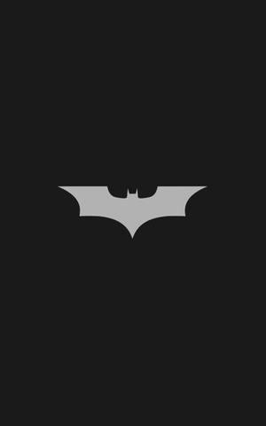 Minimalist Gray Batman Logo iPhone — Infinix Xpad 30 Pro Wallpaper
