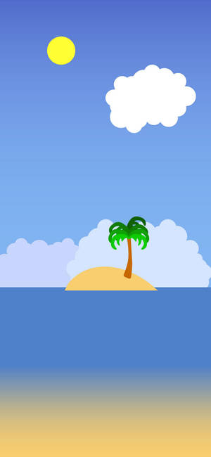Minimalist Island wallpaper — Pixel 9 Pro Wallpaper