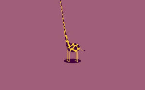 Minimalistang Aesthetic na Giraffe — Minimalist aesthetic Wallpaper