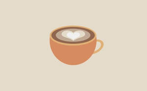 Minimalistang Aesthetic na Tasa ng Cappuccino