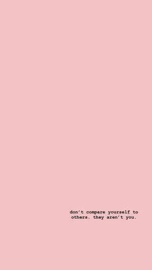 Minimalistang cute quote pink background wallpaper — Mga Cute Quotes Wallpaper