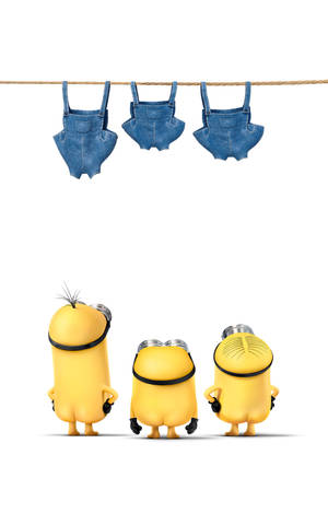 Minions Naked With Laundry wallpaper — Galaxy Tab S9 Wallpaper