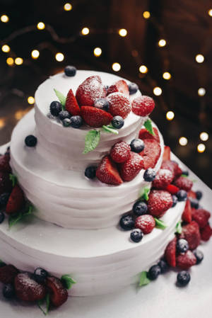 Mixed Berries Multi Layered Wedding Cake — Huawei MatePad Edge Wallpaper
