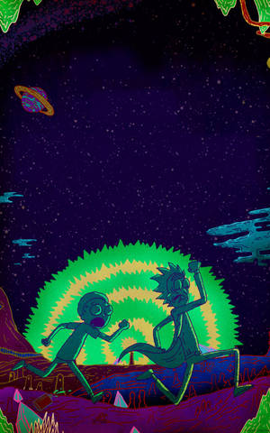 Mobile Rick And Morty — Galaxy Tab S9 Wallpaper