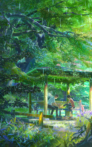 Mobile The Garden Of Words wallpaper — Honor Pad Wallpaper