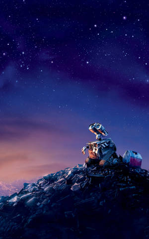 Mobile Wall-E Starry Sky wallpaper — Moto Pad Wallpaper