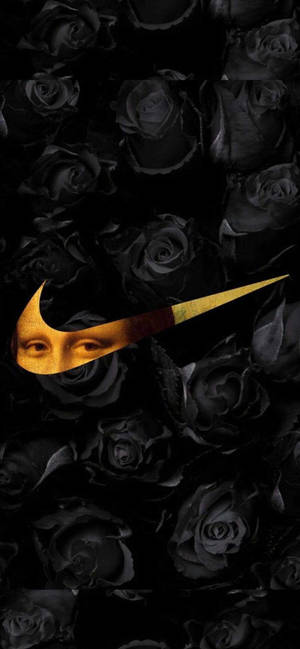 Mona Lisa X Nike Phone wallpaper. — iPhone 14 Pro Wallpaper