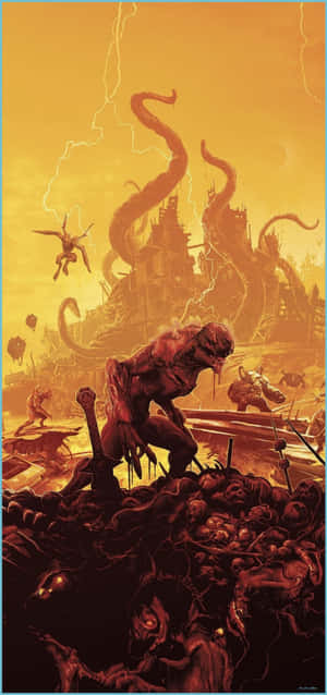 Pixel 3xl Doom Background — iPhone 14 Plus Wallpaper