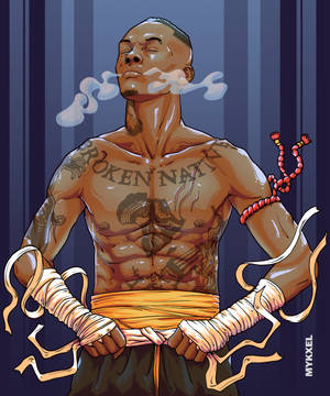 Muay Thai Israel Adesanya wallpaper — Motorola Razr Ultra 2026 Wallpaper