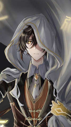 Mukha ni Zhongli Genshin Impact Telepono