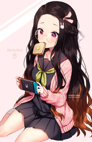 Naglalaro ng Demon Slayer Nezuko