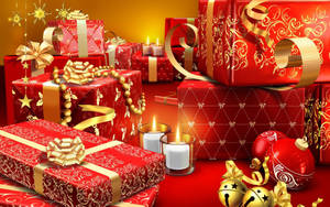 Christmas desktop na wallpaper ng mga regalo — Pasko desktop Wallpaper