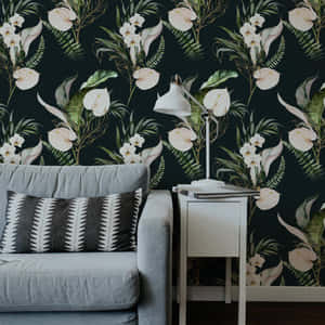 Nakakaakit na Madilim na Bulaklak na Background — Madilim na floral Wallpaper