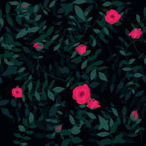 Nakakaakit na Madilim na Bulaklak na Background — iPad Pro 11 Wallpaper