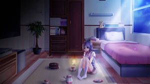 Nakakagimang anime na kwartong wallpaper — Anime room GIF Wallpaper