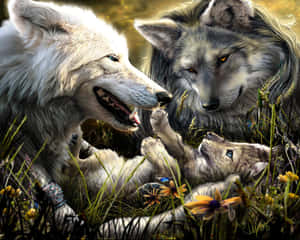 Napaka-Cool na Lobo — Astig na lobo Wallpaper
