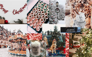 Napakagandang Christmas Collage wallpaper — Paskong collage Wallpaper
