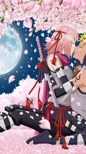 Naruto at Sakura Couple Aesthetic