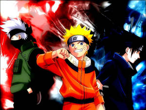 Naruto PC Kasama si Kakashi at Sasuke