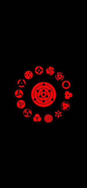 Naruto Sharingan Symbols IPhone wallpaper — Samsung S21 Ultra Wallpaper