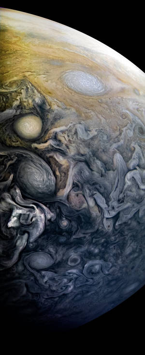 NASA IPhone Storm Close Up — Galaxy Z Fold 6 Wallpaper