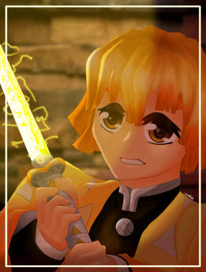 Natatakot na si Zenitsu sa Demon Slayer — Zenitsu ng demon slayer Wallpaper