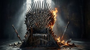 Ang Tronong Bakal na winasak ng apoy ni Drogon
