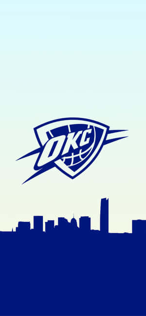 NBA Basketball Team Oklahoma City Thunders Logo — iPhone Air Wallpaper