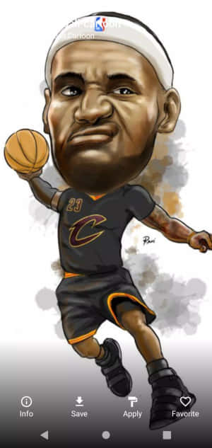 Nba Cartoon — Galaxy A57 Wallpaper