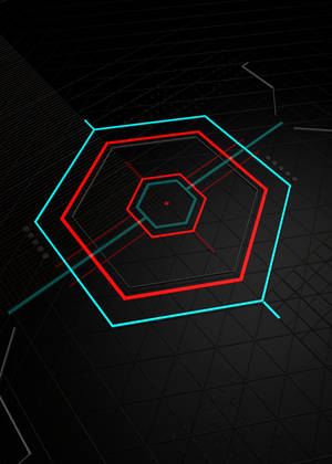 Neon Hexagon Laser wallpaper — Neon Wallpaper