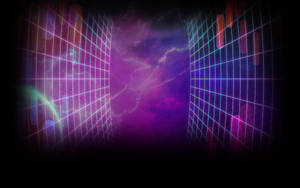 Neon Purple Aesthetic na Malayong Langit