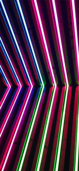 Neon Purple Iphone Tube Lights — Pixel 8a Wallpaper